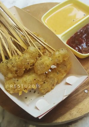 Foto resep Cilor Kipas alias aci telor tusuk kipas