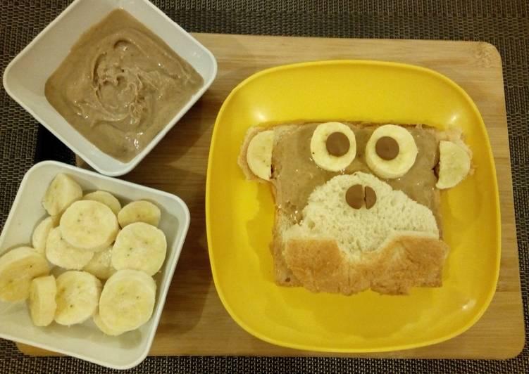 Peanut butter,Banana monkey Sandwich