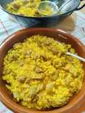 Arroz meloso con mollejas