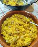 Arroz meloso con mollejas