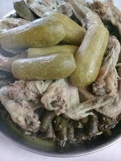 صورة لوصفة ورق عنب مع كوسا وجوانح فروج 🤗🤗🤗🤗