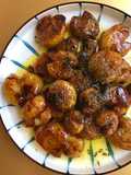 Honey butter smashed potato