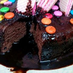 A picture of Chocolate cake 😋without egg.