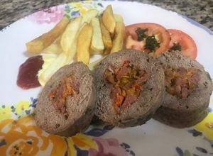Una foto de Rollo de carne relleno