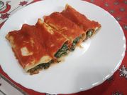 A picture of spinach and ricotta bake