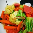 Tumis Simple (Sayuran+Sosis+Ebi)