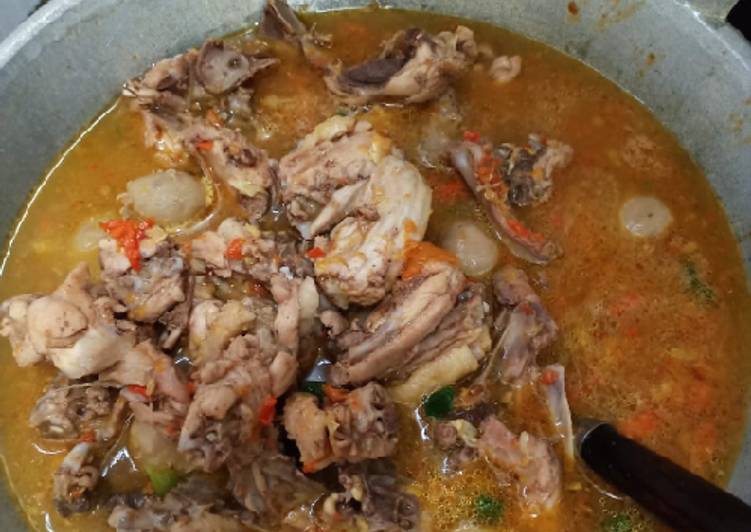 Seblak tulang bakso pedas gila