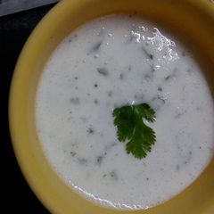 A picture of Mint Coriander Raita.