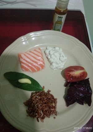 Foto resep Mpasi 4⭐ beras merah, salmon