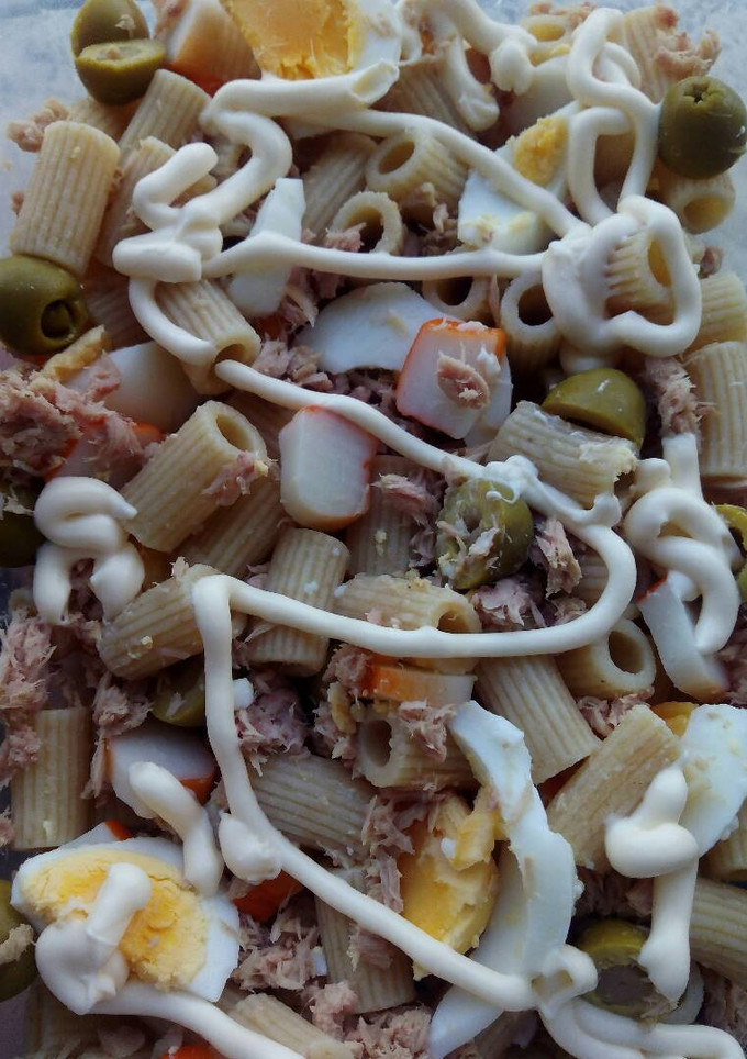Una foto de Ensalada de pasta integral