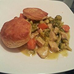 Deconstructed Chicken Pot Pie A picture of Deconstructed Chicken Pot Pie.