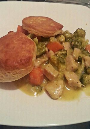 A picture of Deconstructed Chicken Pot Pie.