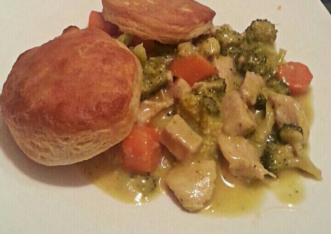 How to Make Quick Deconstructed Chicken Pot Pie