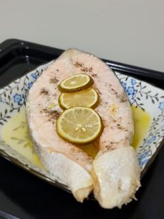 奶油檸檬烤鮭魚 的食譜成品照片