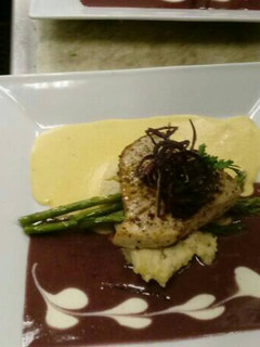 A picture of Seared Sword fish.
