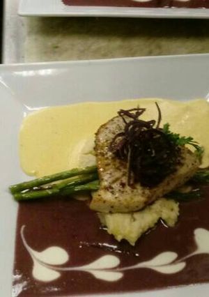 A picture of Seared Sword fish.