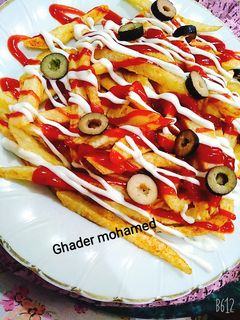 صورة لوصفة بطاطس مقليه بطريقه جديده والطعم لذيذ 😍🍟