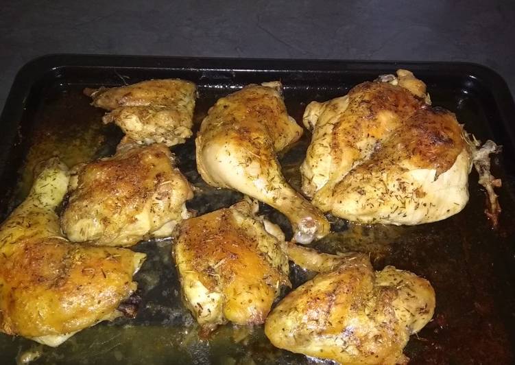 Oven grilled chicken