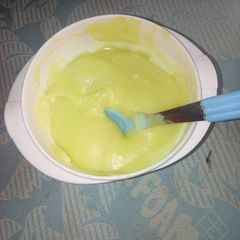 A picture of Sweet potato and egg yolk.