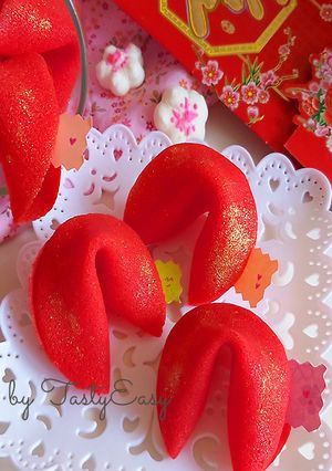 Foto resep Kue Kering Imlek | Fortune Cookies | Kue Kering Hias | Cookies Imlek | Kue Imlek | Kue Kering