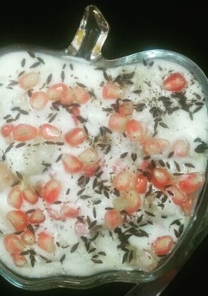 A picture of Aloo Anar ka Raita.