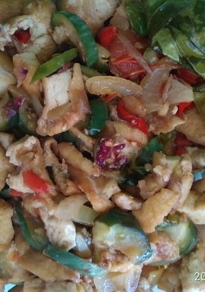 Foto resep Oseng tahu terong