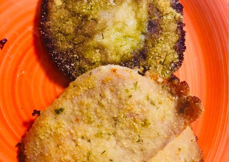 Fettine di maiale e funghi al forno 🐽🍄