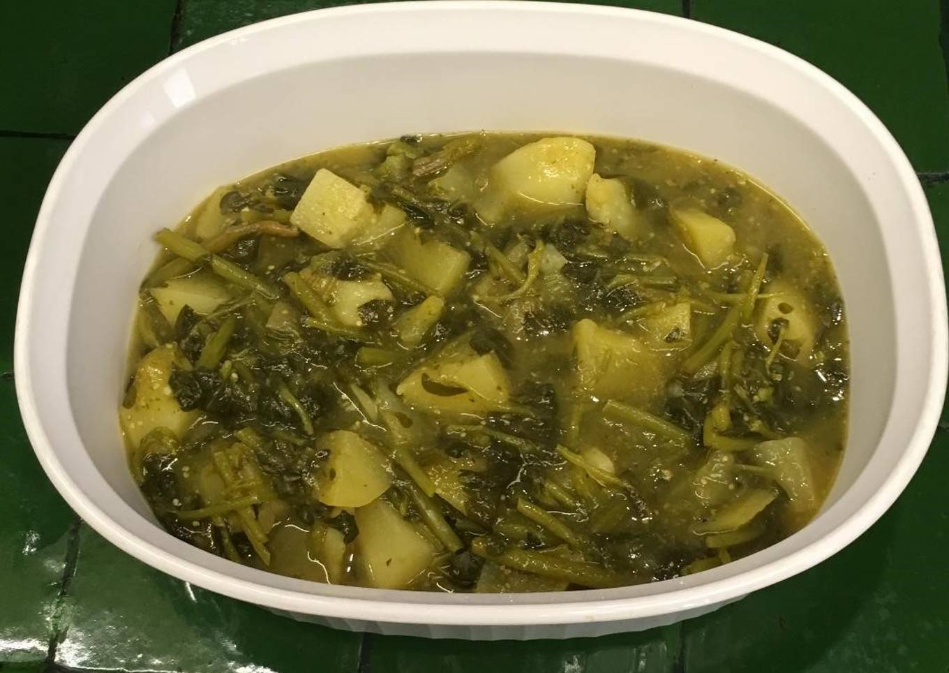 Verdolagas con papas