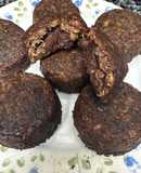 593. Brownies de chocolate sin harina ni azúcar (postre)