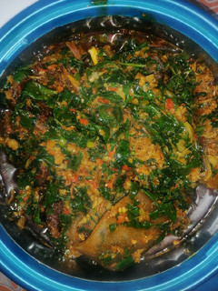A picture of Edikang ikong Soup.