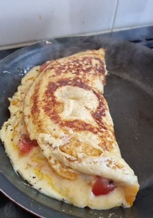 A picture of Meat free western omelette.
