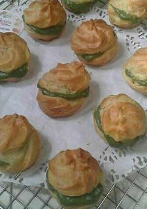 Foto resep Kue sus vla green tea yummy