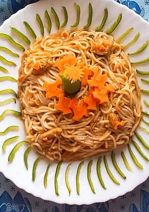 A picture of Vegetable chowmein.