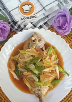 Foto resep Ikan Kwe Saus Tiram