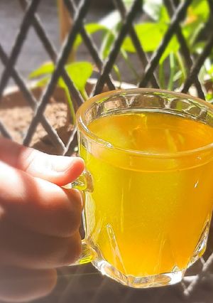 A picture of Haldi tea(Immunity tea).