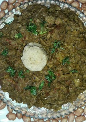 A picture of Soyabeen keema.