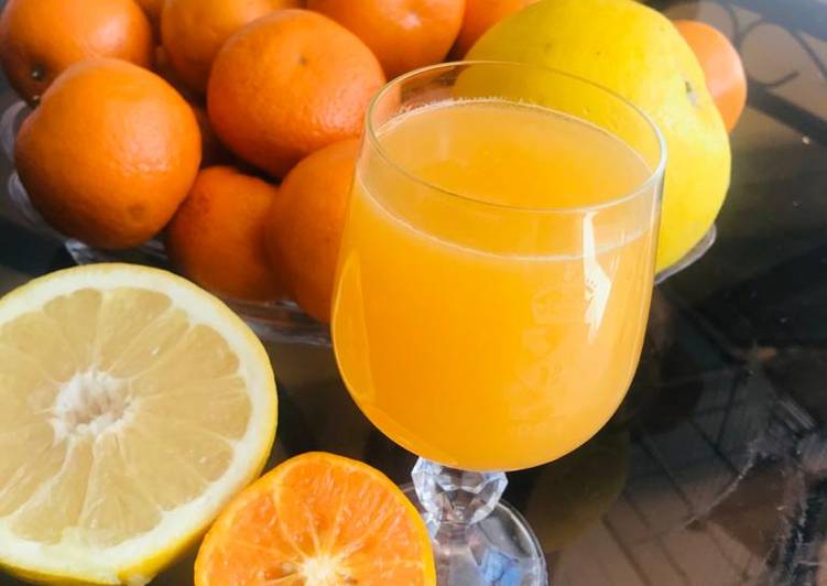 Recipe of Quick 🍊 orange and grapefruit juice