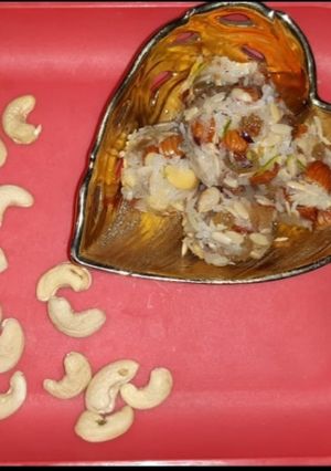 A picture of Dry fruit panjiri.