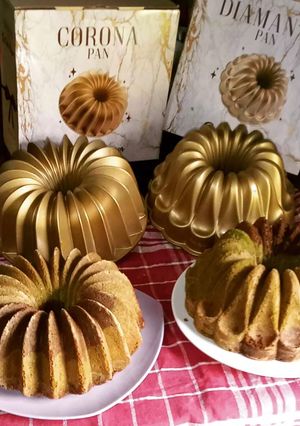Foto resep Bolu Coklat Pandan 5 Telur