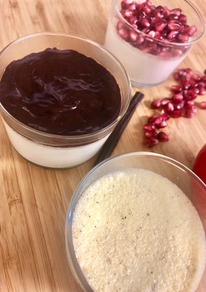 Une photo de Panna cotta italienne