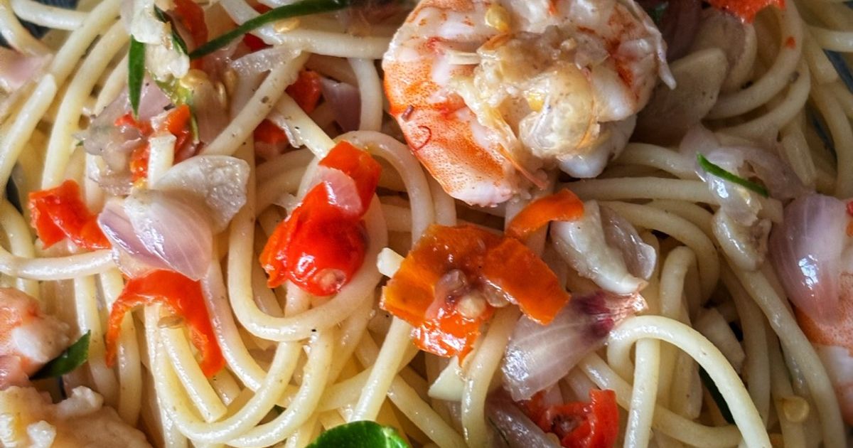 Spaghetti Udang Sambel Matah