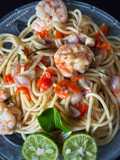 Spaghetti Udang Sambel Matah