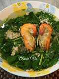 Canh rau đay nấu tôm thịt