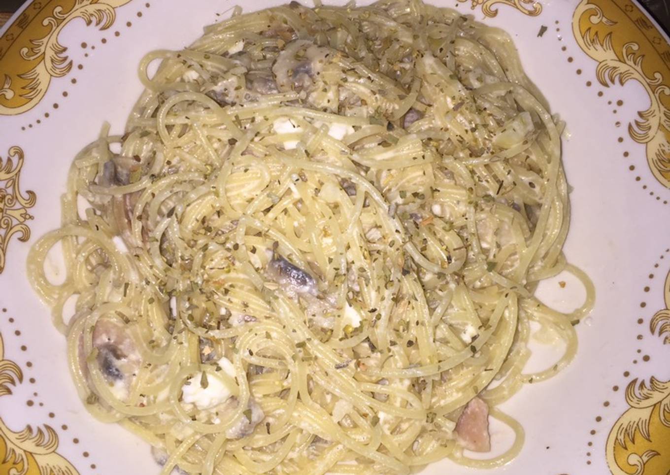Spagethi carbonara ala rumahan