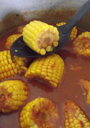 Una foto de Caldo de elote los cristeros de doña Chole de Chiqueros