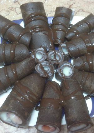 صورة لوصفة طريقة عمل كريب الشيكولاتة
