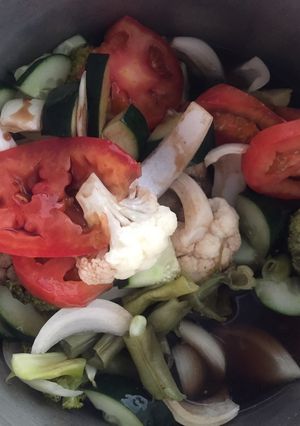 Una foto de Verduras al cocidas