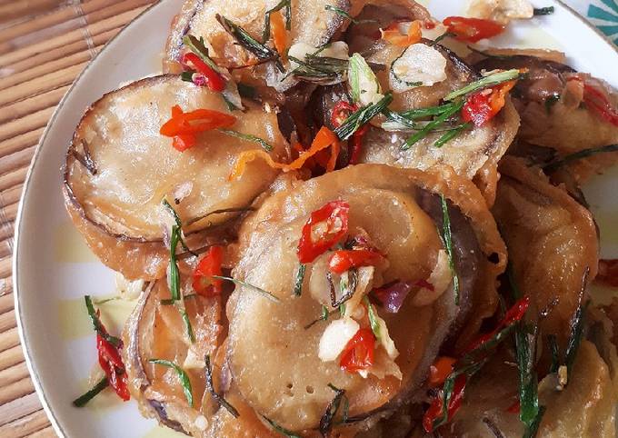 Resep Terong Crispy Cabe Garam Oleh Anis Qaias Kitchen Cookpad