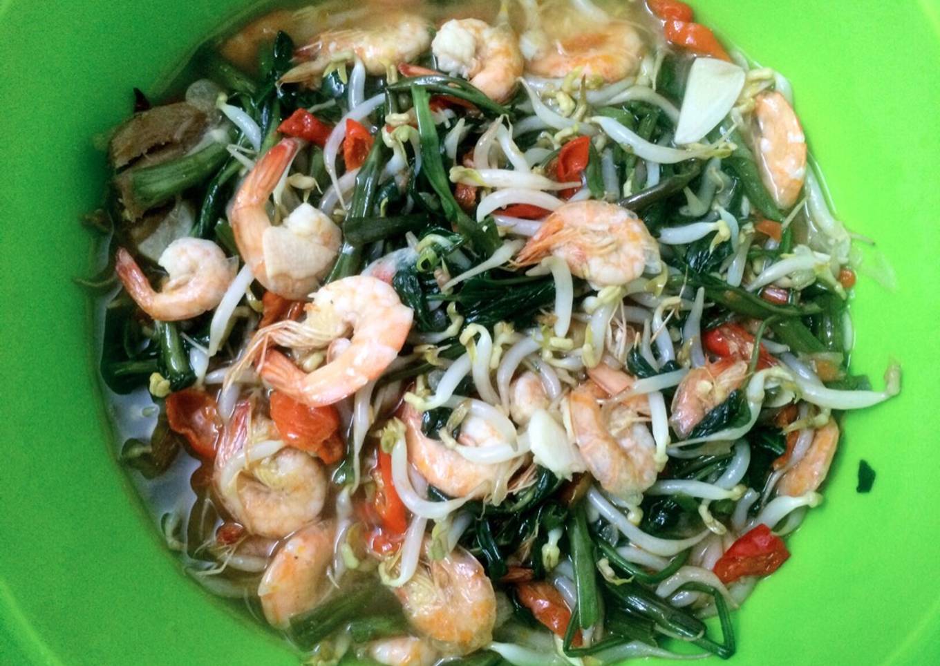 Tumis kangkung toge special