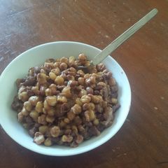A picture of Dry Githeri (beans and corn).